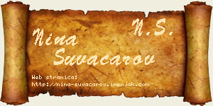 Nina Suvačarov vizit kartica